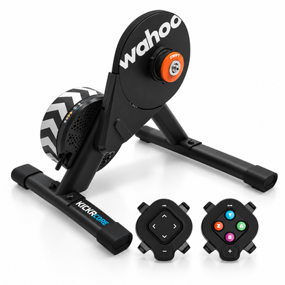 Wahoo Fitness KICKR CORE 2 Indoor Bike Trainer with ZWIFT COG and Click - Orange Gear 3rd Generation