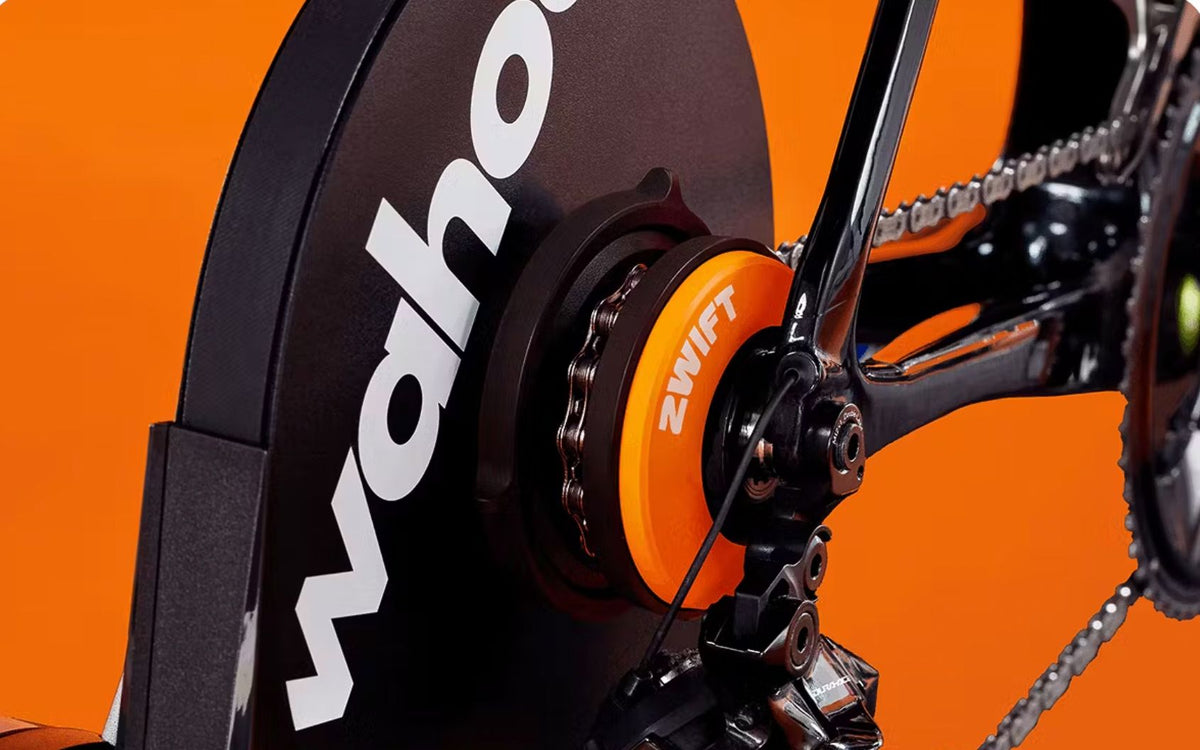 Wahoo Fitness KICKR CORE 2 Indoor Bike Trainer with ZWIFT COG and Click - Orange Gear 3rd Generation