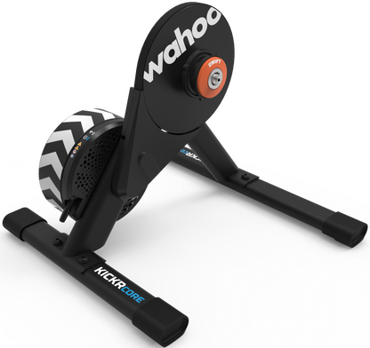Wahoo Fitness KICKR CORE 2 Indoor Bike Trainer with ZWIFT COG and Click - Orange Gear 3rd Generation